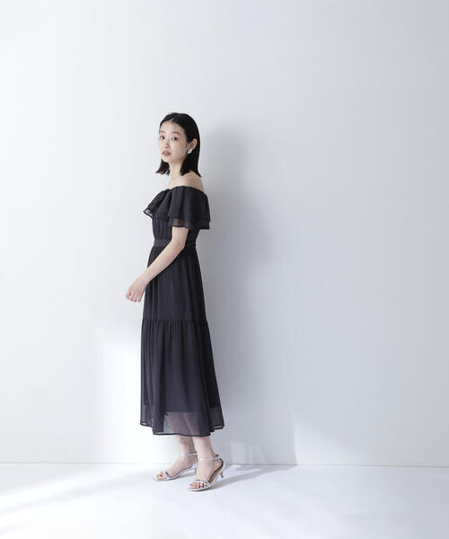 「NATURAL BEAUTY BASIC」 ノースリーブワンピース SMALL ピンク レディースの画像
