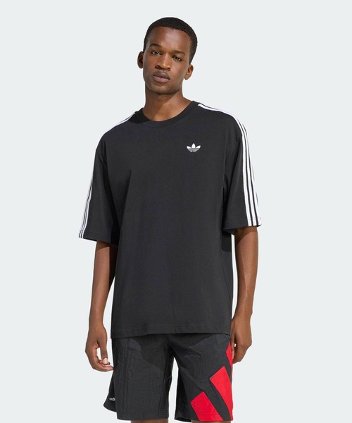 新品未使用　adidas Tシャツ ストライプ ボーダー　XL adidas（アディダス） tシャツ アディカラー スリーストライプス
