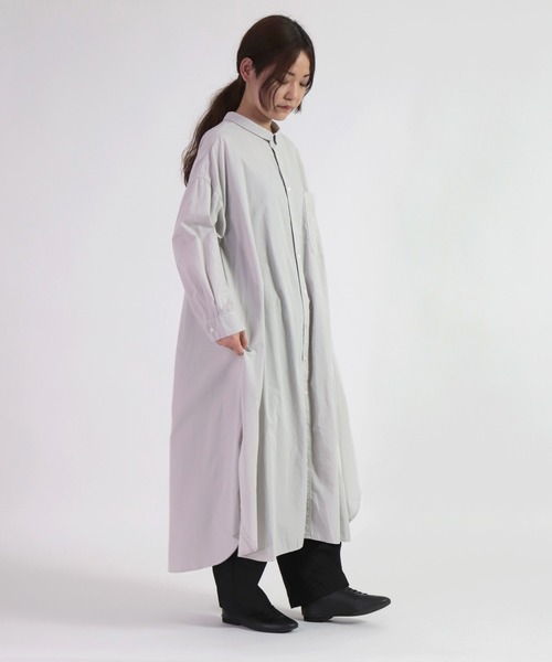 「Brocante」 長袖ワンピース 2 ブルー レディース_画像4