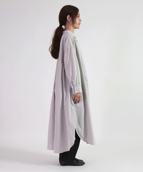 「Brocante」 長袖ワンピース 2 ブルー レディース_画像6