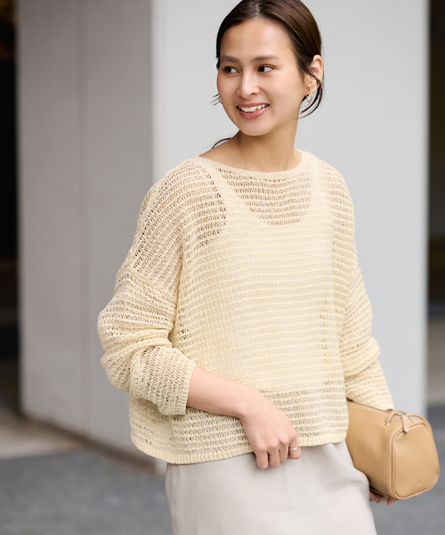 みなひこ　フレームワークニット FRAMeWORK（フレームワーク） ニット セーター ピグメントダイハーフ