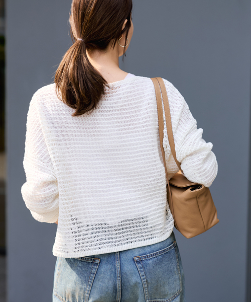 みなひこ　フレームワークニット FRAMeWORK（フレームワーク） ニット セーター ピグメントダイハーフ