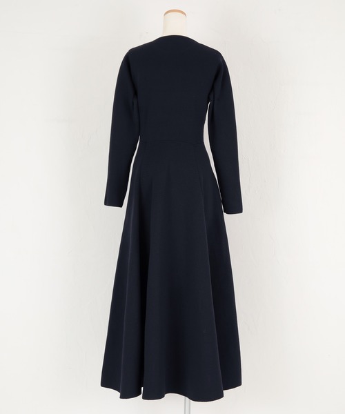 「ur's」 長袖ワンピース M ネイビー レディース_画像7