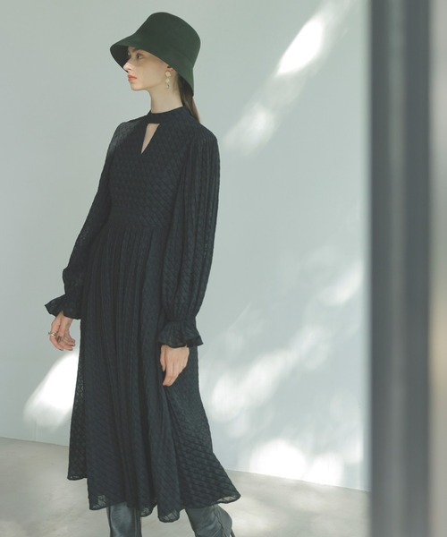 「EIMY ISTOIRE」 長袖ワンピース M アイボリー レディース_画像2