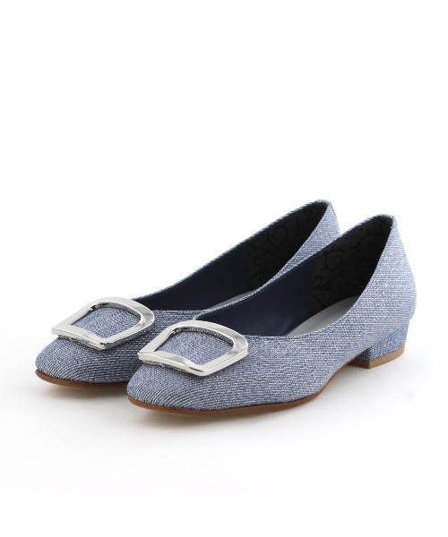 「HIMIKO」 フラットパンプス 26.5cm ダークグレー レディース_画像8