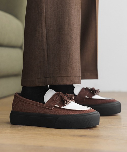CALIFORNIA OUTFITTERS ローファー 1D65-SZ ボリュームソール タッセル