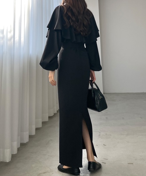 「Louere」 ロングスカート SMALL ブラック レディース_画像7