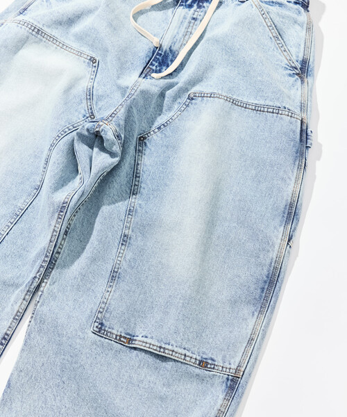 nautica デニムパンツ ダブルニー ペインター ワイド ノーチカ バギー NAUTICA（ノーティカ） ジーンズ スーパーワイド カーブシルエット