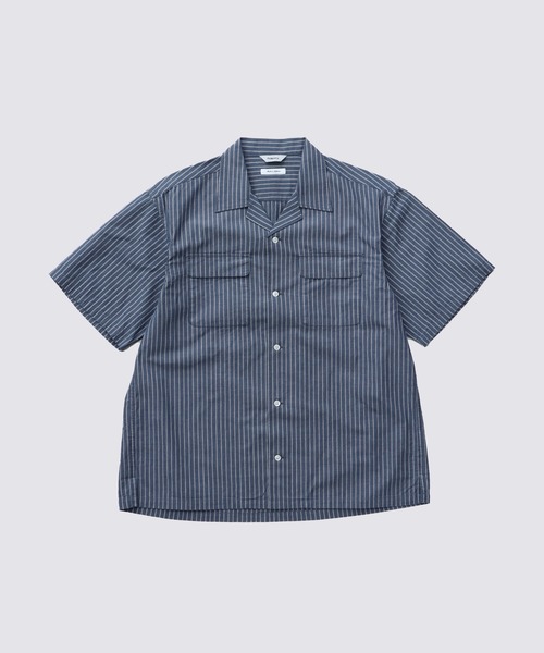 吉岡 ビンテージ 60s オンブレストライプシャツ 総柄 ネイティブ FIDELITY（フィデリティ） シャツ VINTAGE STRIPE OP SHIRT / 半袖