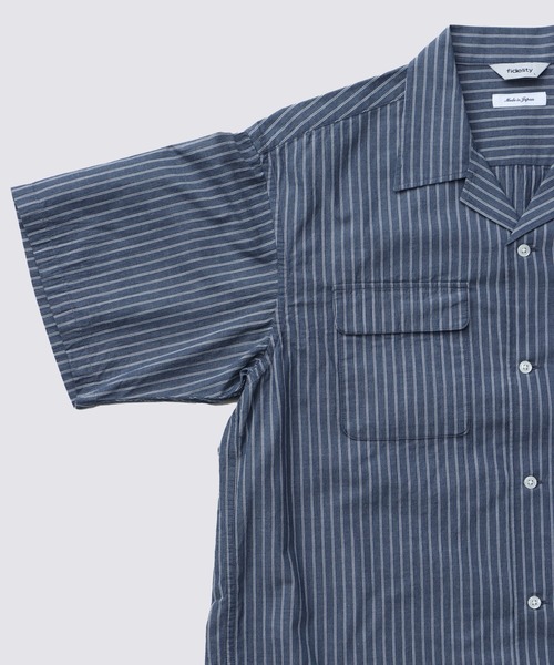 FIDELITY（フィデリティ） シャツ 半袖 VINTAGE STRIPE OP SHIRT 