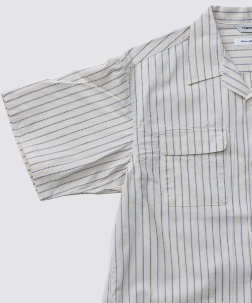 FIDELITY（フィデリティ） シャツ VINTAGE STRIPE OP SHIRT / 半袖
