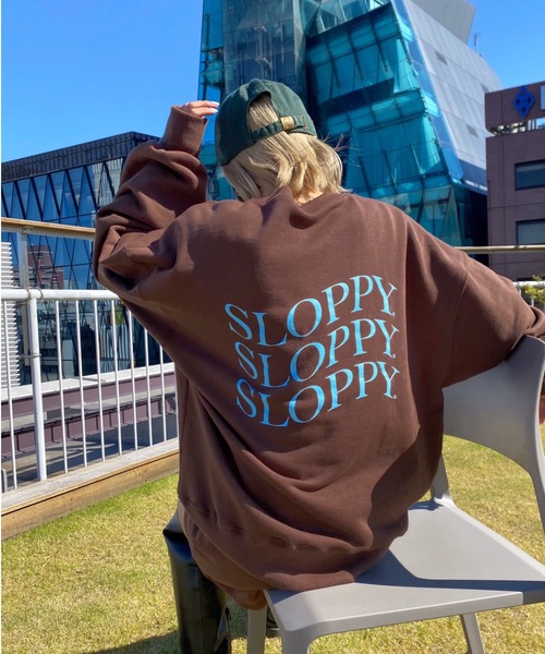 「WHO'S WHO gallery」 「SLOPPY」スウェットカットソー FREE ブラウン レディース_画像4