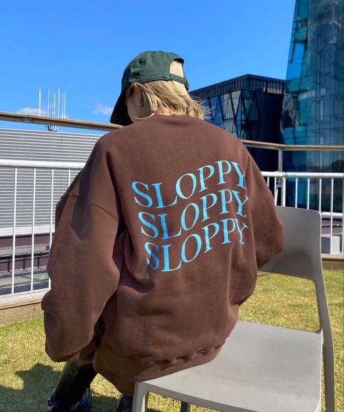 「WHO'S WHO gallery」 「SLOPPY」スウェットカットソー FREE ブラウン レディース_画像5
