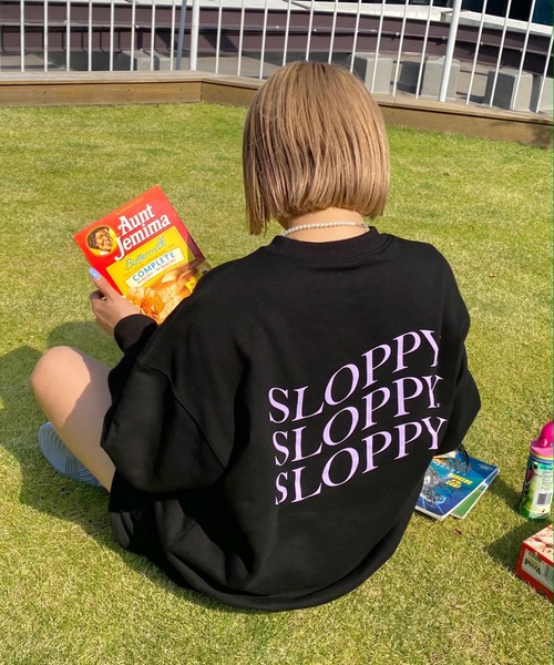「WHO'S WHO gallery」 「SLOPPY」スウェットカットソー FREE ブラウン レディース_画像6