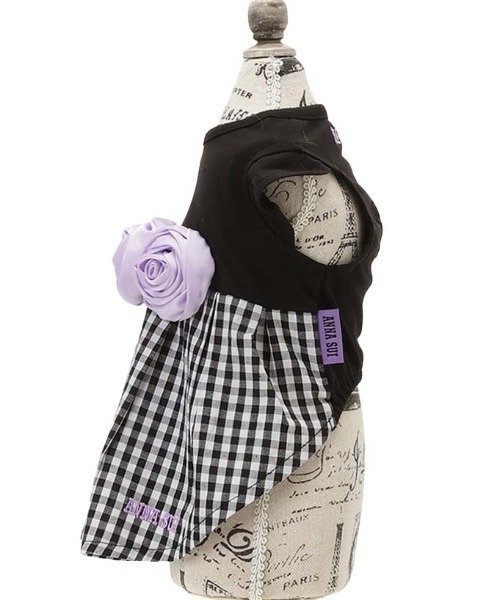 ANNA SUI（アナスイ） 犬 服 ANNA SUI/バラコサージュギンガムチェック