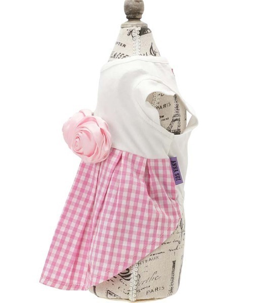 ANNA SUI（アナスイ） 犬 服 ANNA SUI/バラコサージュギンガムチェック