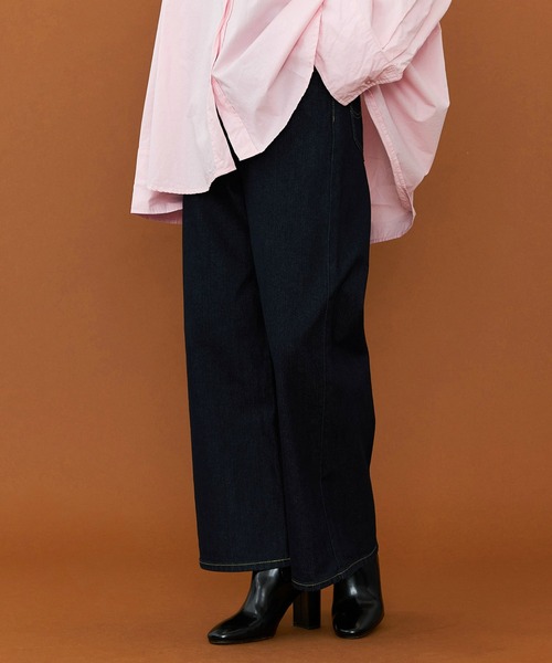 「Lee」 デニムパンツ MEDIUM インディゴブルー レディース_画像3