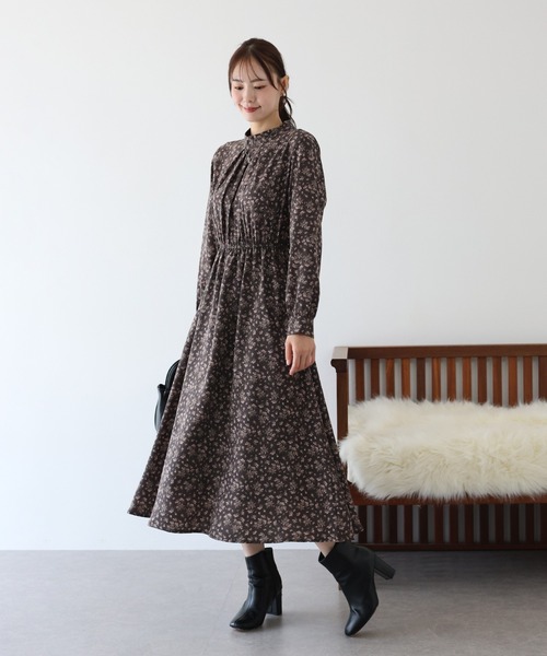 「BLUEEAST」 長袖ワンピース MEDIUM ブラック レディース_画像2