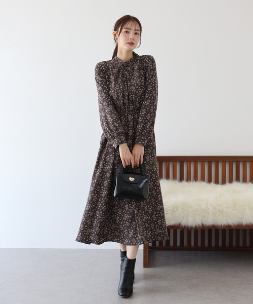 「BLUEEAST」 長袖ワンピース MEDIUM ブラック レディース_画像3