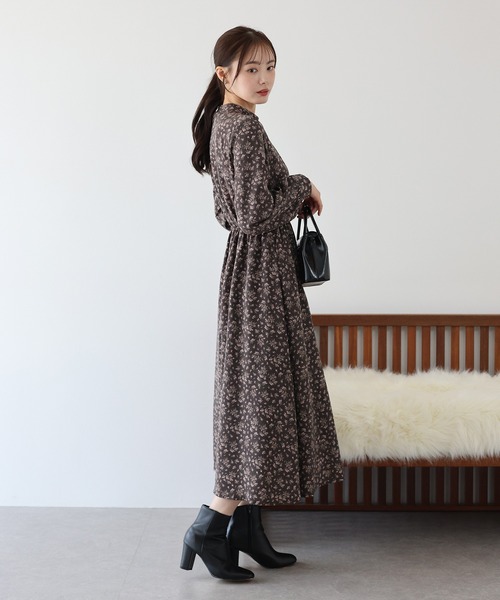 「BLUEEAST」 長袖ワンピース MEDIUM ブラック レディース_画像4