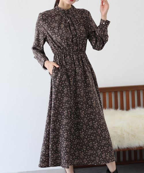 「BLUEEAST」 長袖ワンピース MEDIUM ブラック レディース_画像7