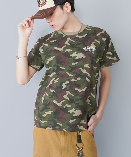 SPINNS（スピンズ） tシャツ 8ボールバックプリント半袖Tシャツ/サガラ