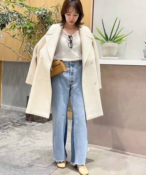 「Plage」 ステンカラーコート 36 アイボリー レディース_画像2