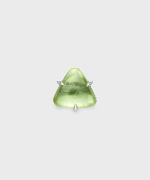 ピアス シルバーペリドットトライアングルピアス（片耳用） レディース_2