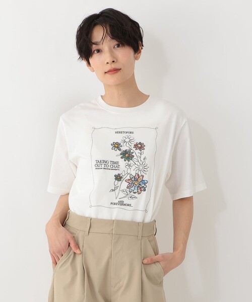 Afternoon Tea（アフタヌーンティー） tシャツ パッチワーク刺繍T