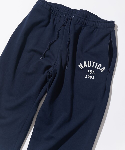 「NAUTICA」 スウェットパンツ MEDIUM ホワイト メンズの画像
