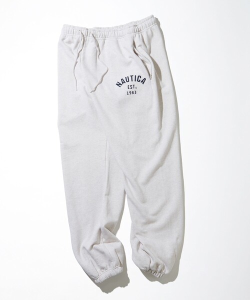 「NAUTICA」 スウェットパンツ MEDIUM ホワイト メンズの画像