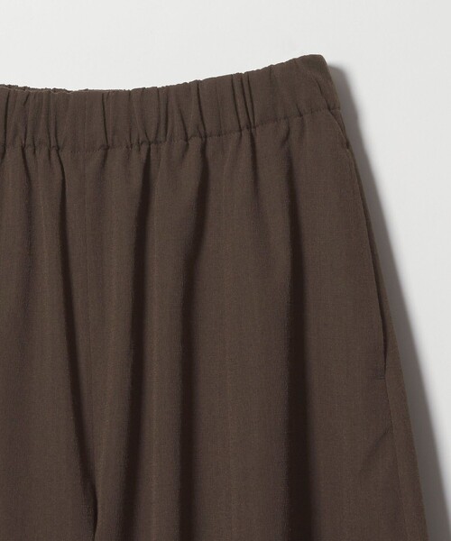 ワイドパンツ パンツ 「WEB限定」「at ease」カーブ パンツ マシンウォッシャブル ストレッチ UVカット レディースの画像