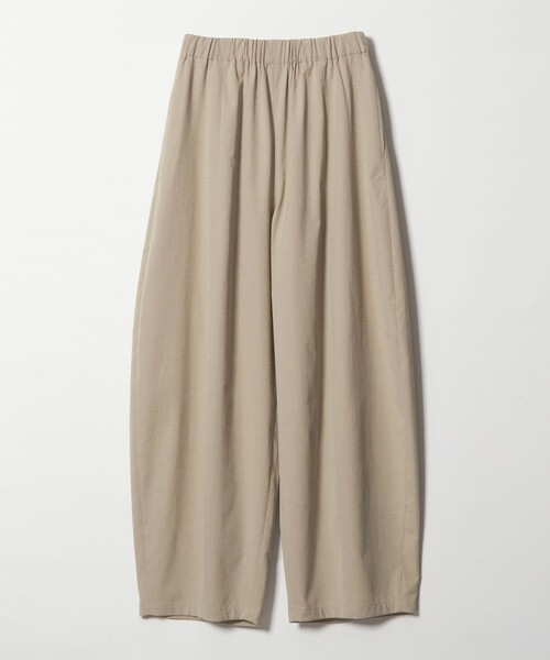 ワイドパンツ パンツ 「WEB限定」「at ease」カーブ パンツ マシンウォッシャブル ストレッチ UVカット レディースの画像