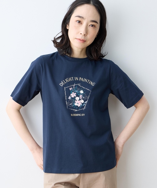 DECOY SINCE 1981 tシャツ 「ひやさらコットン」フラワープリントT