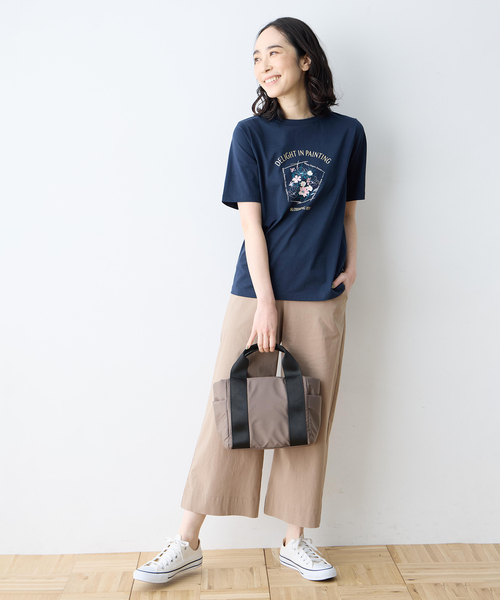 DECOY SINCE 1981 tシャツ 半袖 「ひやさらコットン」フラワープリント