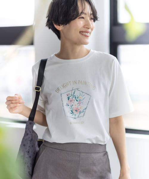 DECOY SINCE 1981 tシャツ 「ひやさらコットン」フラワープリントT