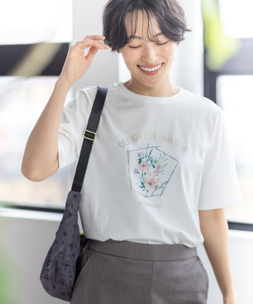 DECOY SINCE 1981 tシャツ 「ひやさらコットン」フラワープリントT