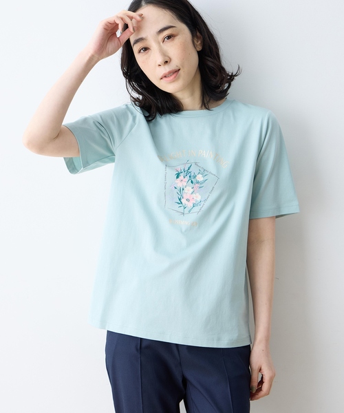 DECOY SINCE 1981 tシャツ 「ひやさらコットン」フラワープリントT