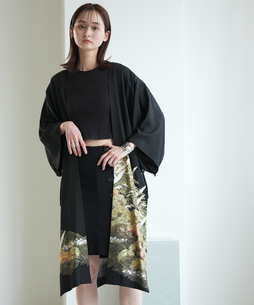 コート アウター 着物リメイク maison utatane アウター 金松の翔 レディースの画像