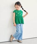 tシャツ アソート刺繍ペプラムトップス キッズ...の詳細画像2