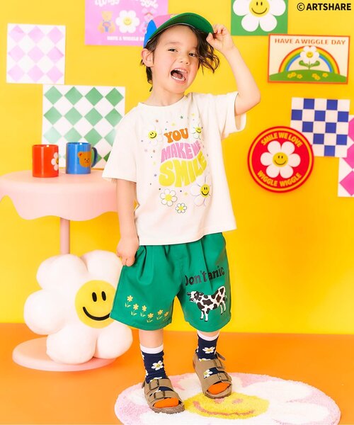 wiggle wiggle ハーフパンツ パンツ 短パン ハーフパンツ キッズ 子供
