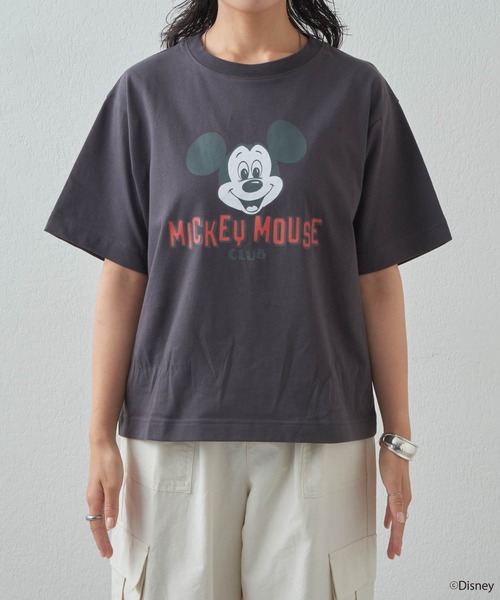 「MICKEY MOUSE」 半袖Tシャツ FREE オフホワイト レディース_画像5