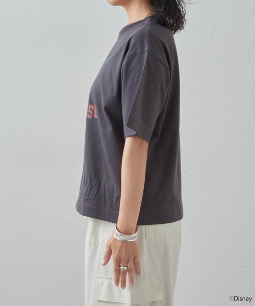 「MICKEY MOUSE」 半袖Tシャツ FREE オフホワイト レディース_画像8