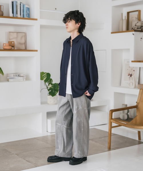 「Rocky Monroe」 長袖シャツ X-LARGE ブルー メンズ_画像2