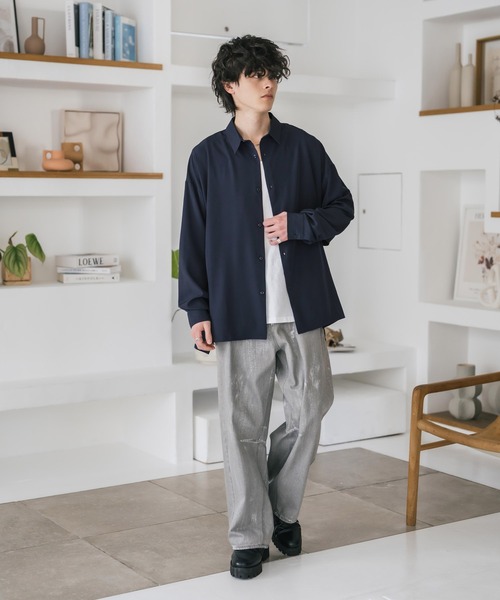 「Rocky Monroe」 長袖シャツ X-LARGE ブルー メンズ_画像6