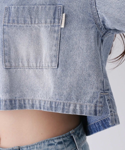 「repipi armario」 「KIDS」半袖ブラウス LARGE ブルー キッズ_画像6