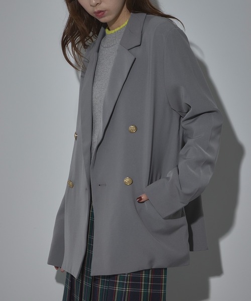 「MAISON BREEZE reveur」 テーラードジャケット FREE ネイビー レディース_画像4