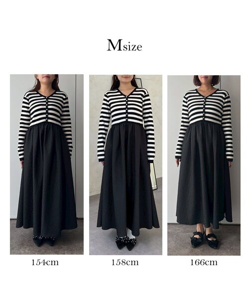 「prose verse」 ドッキングワンピース LARGE ブラック系その他 レディース_画像2
