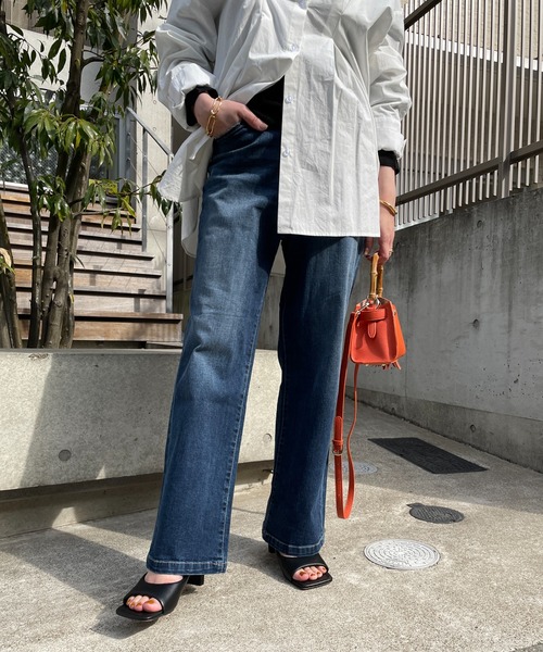 「un dix cors」 デニムパンツ M ネイビー レディース_画像3