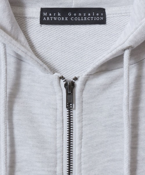 「Mark Gonzales」 ジップアップパーカー M グレー系その他2 メンズ_画像5